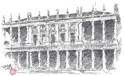 [大橋小舖] 威尼斯布恩兄弟的金之家 / 王廷俊真跡原作 / 23.8x30.8公分(含框) / 收藏送禮兩相宜 歷史價格詳細信息