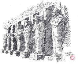 [大橋小舖] 埃及阿布辛貝爾拉姆塞斯二世聖殿全景 / 王廷俊真跡畫作 / 23.8X30.8公分(含框) 收藏贈禮最宜 歷史價格詳細信息