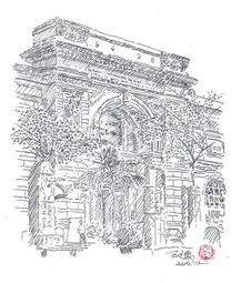 [大橋小舖] 埃及阿布辛貝爾拉姆塞斯二世聖殿全景 / 王廷俊真跡畫作 / 23.8X30.8公分(含框) 收藏贈禮最宜 歷史價格詳細信息