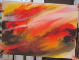 『府城畫廊-手繪水彩畫』桂林山水畫－畫風獨特－創作畫－39x53－(可加框)－有實體店面－請查看關於我聯繫－ 歷史價格詳細信息