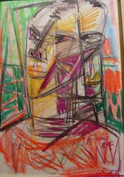 【當代非遺】聞德95 當代民俗花錢 非遺山鬼雷公背八卦圖 大4614 歷史價格詳細信息