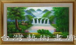 山水聚寶盆高山流水家居裝飾畫絲綢畫卷軸畫風水客廳玄關茶樓壁畫 歷史價格詳細信息