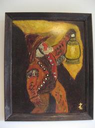 &lt;&lt;品味珍藏&gt;&gt; 西洋老油畫 含框 知名畫家Leo Zietchick人物畫 有簽名 古董 收藏 價格比較,價格查詢,歷史價格詳細信息