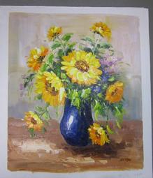 『府城畫廊-手繪油畫』花卉畫－現代裝飾掛畫－70x80－(含框價)－有實體店面－請查看關於我聯繫－G258 歷史價格詳細信息