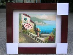 [ 丁銘畫廊 ] 風景畫 - 紅運當頭 畫刀 構圖 特殊 佳作 - 純手工畫 - 油畫原作品 直接掛 畫 歷史價格詳細信息