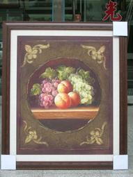 [ 丁銘畫廊 ] 好事連連 壽桃 福壽吉祥-事事平安-獨特-細緻佳作-立體裱框-純手工畫-油畫原作品-含裱框價格 歷史價格詳細信息