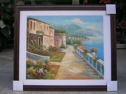 [ 丁銘畫廊 ] 風景畫 - 紅運當頭 畫刀 構圖 特殊 佳作 - 純手工畫 - 油畫原作品 直接掛 畫 歷史價格詳細信息