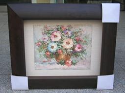 [ 丁銘畫廊 ]      刀畫 佳作 -  地中海 - 純手工畫 - 油畫原作品- 含裱框價格 歷史價格詳細信息