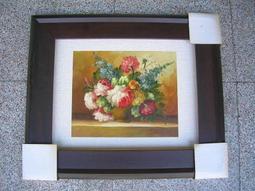 [ 丁銘畫廊 ] 牡丹花 - 花開富貴 - 鬱金香 - 花瓶 平安 富貴 - 純手工畫 - 油畫原作品 -含裱框價格 歷史價格詳細信息