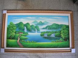 [ 丁銘畫廊 ] 五路財神 帶財 進財圖-靠山圖-光茫 有朝氣-步步高升-老松迎客純手工畫油畫原作品-大尺寸含框裱好價格 歷史價格詳細信息