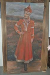 油畫--高山稻田農舍 /2手 歷史價格詳細信息