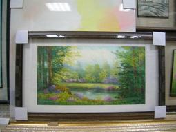 [ 丁銘畫廊 ] 風景畫 - 紅運當頭 畫刀 構圖 特殊 佳作 - 純手工畫 - 油畫原作品 直接掛 畫 歷史價格詳細信息