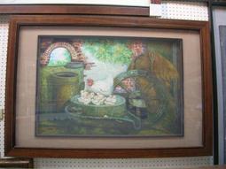 含框一幅原價:2500元 破盤價:1600元 画尺寸60*80公分 高清立體 鳥語花香 画 歷史價格詳細信息