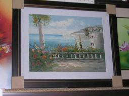 [ 丁銘畫廊 ] 風景畫 - 紅運當頭 畫刀 構圖 特殊 佳作 - 純手工畫 - 油畫原作品 直接掛 畫 歷史價格詳細信息