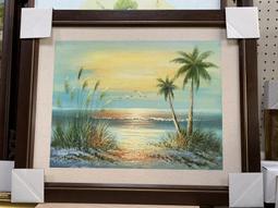 [ 丁銘畫廊 ] 風景畫 - 紅運當頭 畫刀 構圖 特殊 佳作 - 純手工畫 - 油畫原作品 直接掛 畫 歷史價格詳細信息