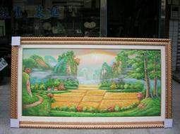 純金箔畫 好采頭 拔蘿蔔 手工立體浮雕畫 48x69公分 G019-2040-01 附保證書 歷史價格詳細信息