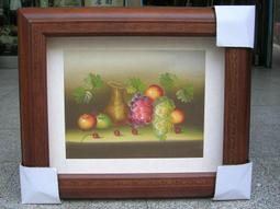 [ 丁銘畫廊 ] 好事連連 壽桃 福壽吉祥-事事平安-獨特-細緻佳作-立體裱框-純手工畫-油畫原作品-含裱框價格 歷史價格詳細信息