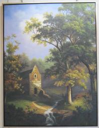 『府城畫廊-手繪油畫』歐風－風景畫－20x25－(會繃內架，可吊掛)－有實體店面，我們店有在裱框－H581 歷史價格詳細信息