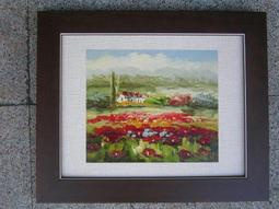 [ 丁銘畫廊 ]紅運當頭-花海-印象風格-設計 搭配 木器彩繪-精緻 立體裱框-獨一無二-風景畫-純手工畫油畫原作品含框 歷史價格詳細信息