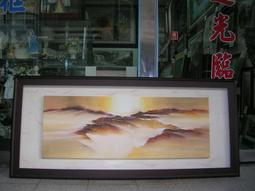 [ 丁銘畫廊 ] 風景畫 - 紅運當頭 畫刀 構圖 特殊 佳作 - 純手工畫 - 油畫原作品 直接掛 畫 歷史價格詳細信息