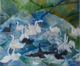 鶼鰈情深∼幸福天鵝1對~手工吹製藝術玻璃 歷史價格詳細信息