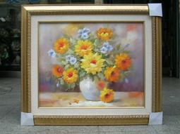 [ 丁銘畫廊 ]      刀畫 佳作 -  地中海 - 純手工畫 - 油畫原作品- 含裱框價格 歷史價格詳細信息