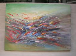 [ 丁銘畫廊 ] 富山貴水- 靠山圖- 步步高升-事事有出路 -進財 聚寶盆 聚財圖純手工畫國畫原作品含框裱好價格大尺寸 歷史價格詳細信息