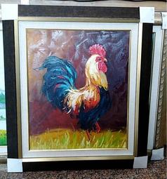 『府城畫廊-手繪油畫』動物畫－鸚鵡－筆法細膩－70x80－(含框價)－另有油畫國畫讓您挑選－有實體店面－G1444 歷史價格詳細信息