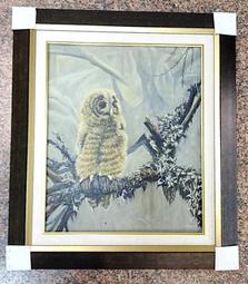 『府城畫廊-手繪油畫』動物畫－鸚鵡－筆法細膩－70x80－(含框價)－另有油畫國畫讓您挑選－有實體店面－G1444 歷史價格詳細信息