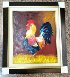 『府城畫廊-手繪油畫』動物畫－鸚鵡－筆法細膩－70x80－(含框價)－另有油畫國畫讓您挑選－有實體店面－G1444 歷史價格詳細信息