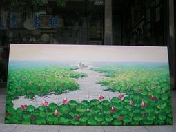 [ 丁銘畫廊 ]      刀畫 佳作 -  地中海 - 純手工畫 - 油畫原作品- 含裱框價格 歷史價格詳細信息