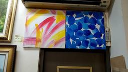 『府城畫廊-手繪油畫』抽象畫－現代裝飾掛畫－45/x45－(會繃內架，可吊掛)－有實體店面，我們店有在裱框－Z24 歷史價格詳細信息