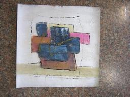 『府城畫廊-手繪油畫』抽象畫－現代裝飾掛畫－45/x45－(會繃內架，可吊掛)－有實體店面，我們店有在裱框－Z24 歷史價格詳細信息