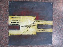 『府城畫廊-手繪油畫』抽象畫－現代裝飾掛畫－45/x45－(會繃內架，可吊掛)－有實體店面，我們店有在裱框－Z24 歷史價格詳細信息