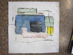 『府城畫廊-手繪油畫』抽象畫－現代裝飾掛畫－45/x45－(會繃內架，可吊掛)－有實體店面，我們店有在裱框－Z24 歷史價格詳細信息