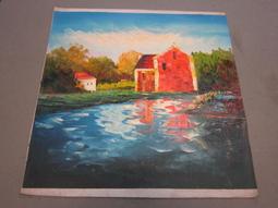 『府城畫廊-手繪油畫』抽象畫－現代裝飾掛畫－45/x45－(會繃內架，可吊掛)－有實體店面，我們店有在裱框－Z24 歷史價格詳細信息