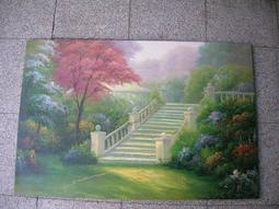 [ 丁銘畫廊 ] 風景畫 - 紅運當頭 畫刀 構圖 特殊 佳作 - 純手工畫 - 油畫原作品 直接掛 畫 歷史價格詳細信息