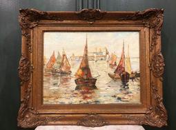 法國名牌~【MORGAN DE TOI】棕粉撞色不規則色塊圖案美洋（有吊牌,原價5280）~ 歷史價格詳細信息