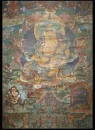 黃財神唐卡桌面擺臺畫像辦公室書房財神爺掛畫客廳供桌裝飾畫 歷史價格詳細信息