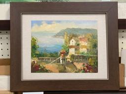 [ 丁銘畫廊 ] 風景畫 - 紅運當頭 畫刀 構圖 特殊 佳作 - 純手工畫 - 油畫原作品 直接掛 畫 歷史價格詳細信息