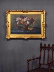 法國 全手繪 蒼翠 靜謐 樹林 全手繪 簽名 大幅 油畫 古董畫 pa0403【卡卡頌  歐洲古董】 歷史價格詳細信息