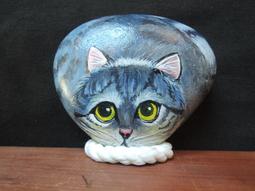 【有緣堂】-防水不退色~石頭彩繪~天然圓石[黃金鼠]高*寬*約41*42mm 歷史價格詳細信息