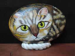 【有緣堂】-防水不退色~石頭彩繪~天然圓石[黃金鼠]高*寬*約41*42mm 歷史價格詳細信息