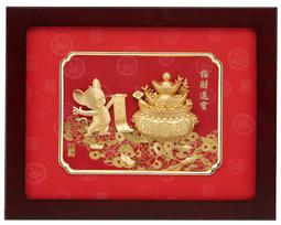 【開運陶源】金箔畫禮品 純金鴻運系列~【雙喜臨門(百年好合)】....33 x 26cm 歷史價格詳細信息