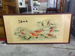非凡二手家具【全館自取價】湘繡五倫圖掛畫*畫作*掛畫*裝飾*壁畫*收藏畫*玄關畫*藝術畫*掛圖*字畫 歷史價格詳細信息