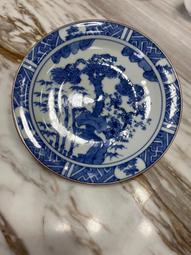 釉下青花純手繪中古賞盤 絕無僅有的孤品 收藏陳設都是非常大氣8377 歷史價格詳細信息