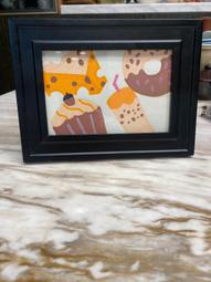 純手繪裝飾畫 純實木相框 手繪海螺貝殼 可放桌子上 可以掛墻8316 歷史價格詳細信息