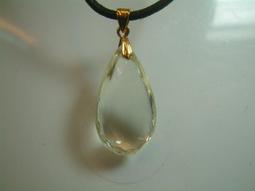 ~典藏風華~天然水晶~白水晶~水滴切鑽石切割~附帶頸繩~全美~9.36g~27mm*18mm*12mm 歷史價格詳細信息