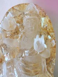 現貨 天然白水晶觀音吊墜男士女款情侶彌勒佛笑佛大肚佛觀音佛掛件菩薩~可開發票特賣 歷史價格詳細信息