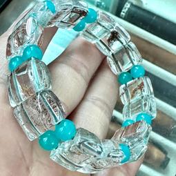 海藍寶排鉆戒指 天空的顏色925純銀鑲嵌人造寶石指環排戒仿真 歷史價格詳細信息